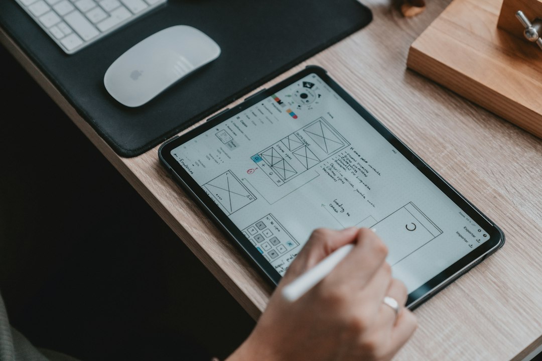 Product design wireframe